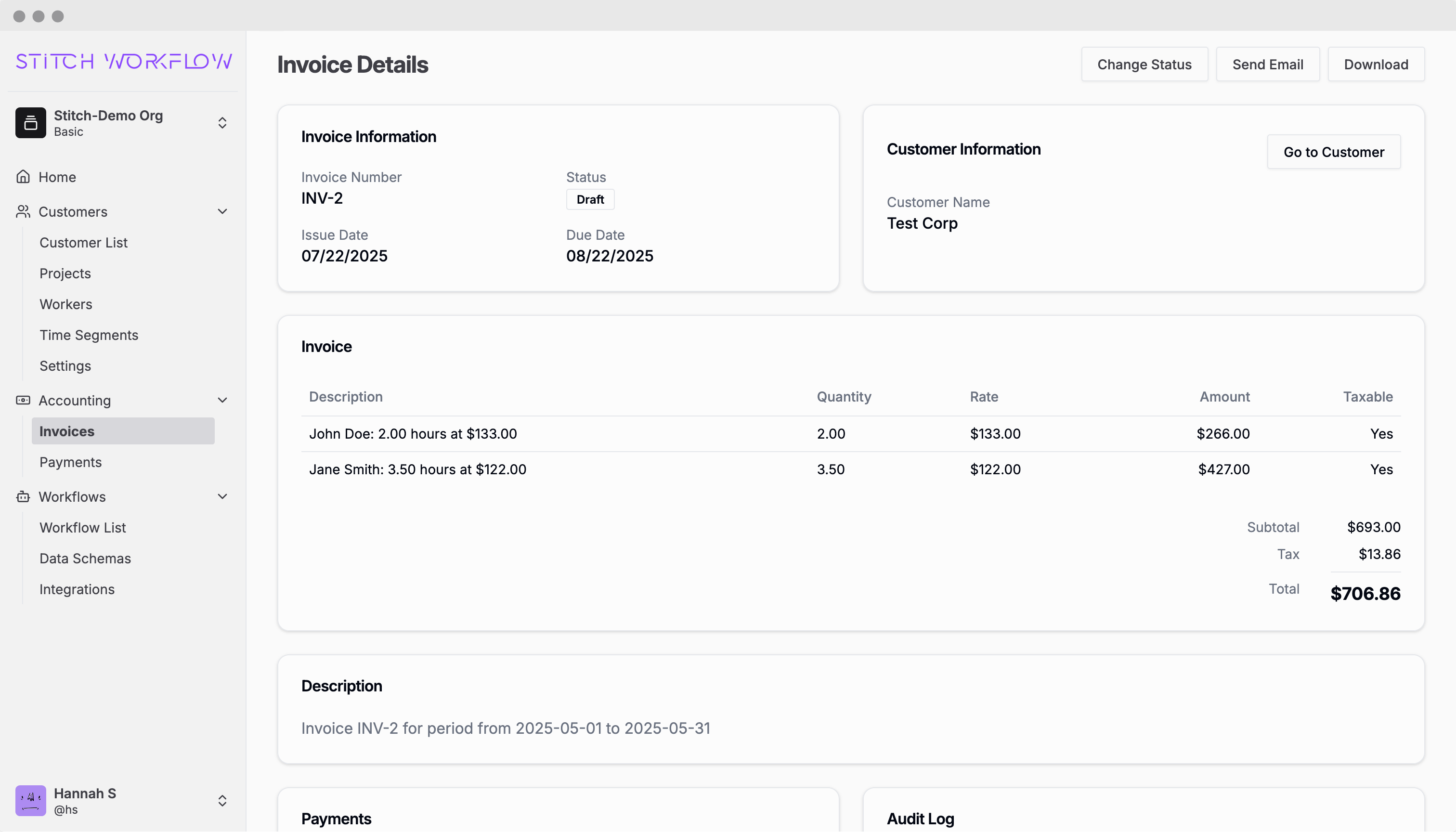 Stitch Workflow - Seamlessly Connecting Your Staffing Agency Invoices ...